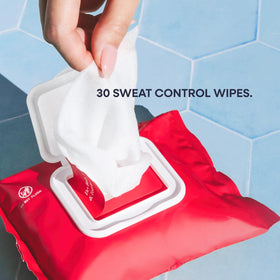 Duradry Sweat Control Body Wipes application on feet