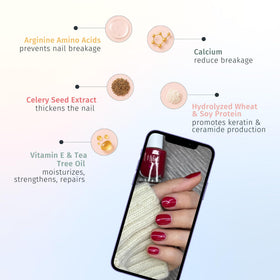 Duri Nail Growth System and Coral Pink Polish set packaging