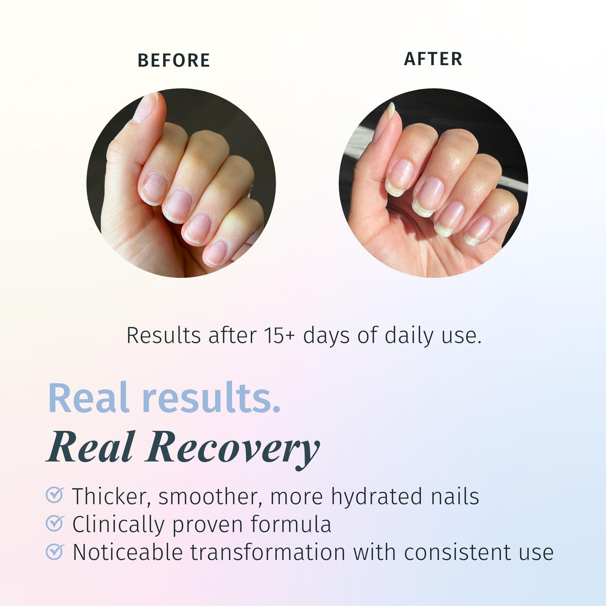 duri Rejuvacote 1 Nail Growth System back view, showing ingredients