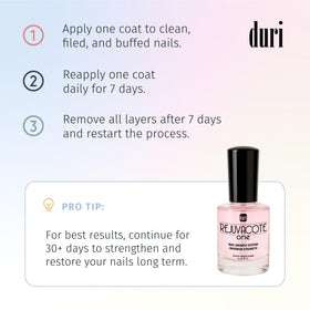 duri Rejuvacote 1 Nail Growth System showing application on nails