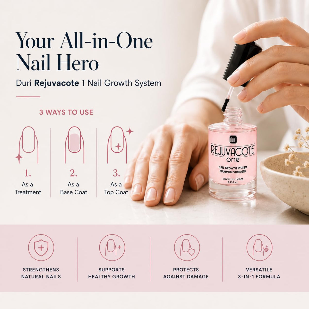 duri Rejuvacote 1 Nail Growth System with instructions