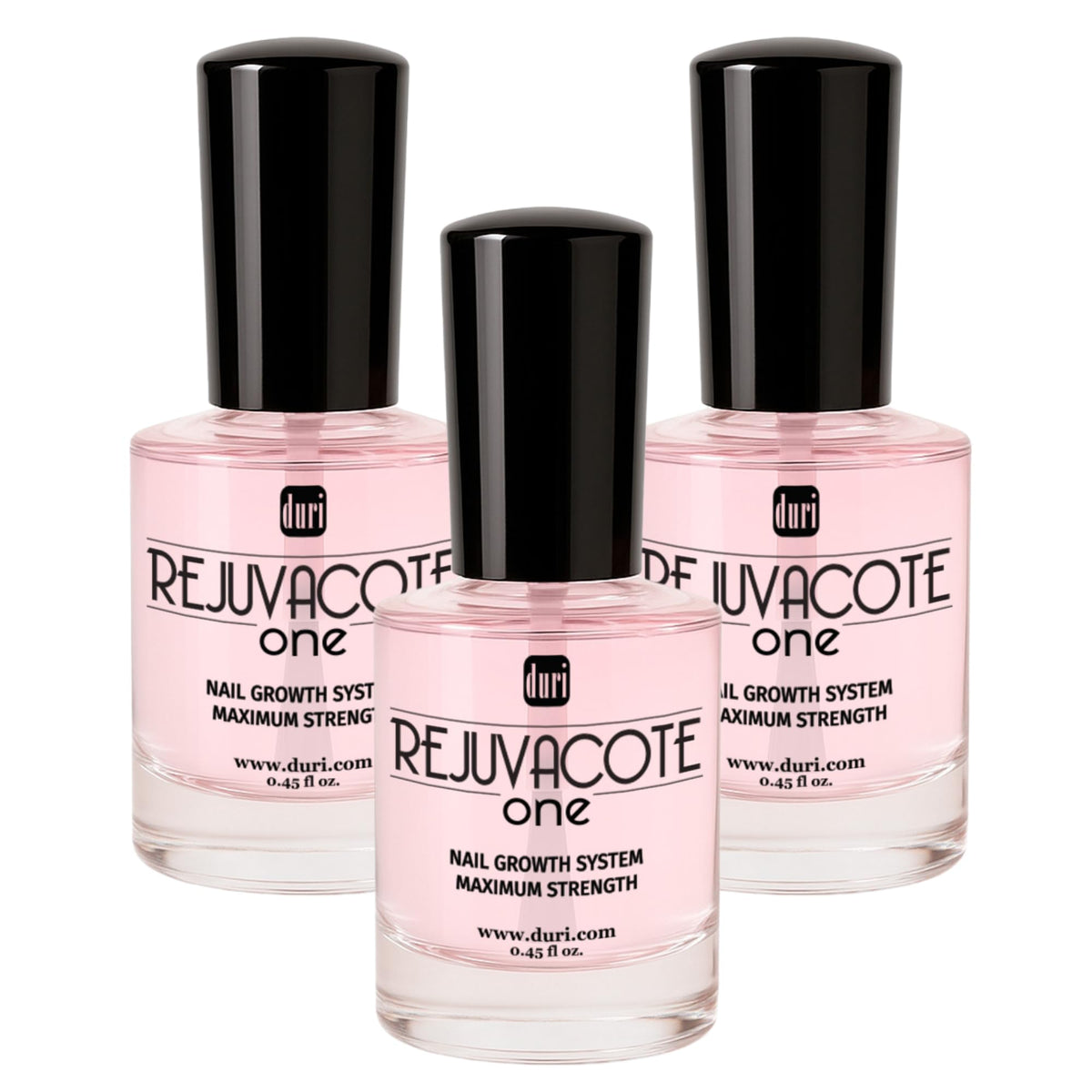 duri Rejuvacote 1 Nail Strengthener Pack of 3 bottles front view