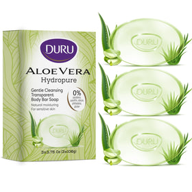 Duru Aloe Vera Glycerin Bar Soap 3 pack front view