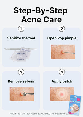 DWEasyDerm Pimple Patch Gift Set contents laid out
