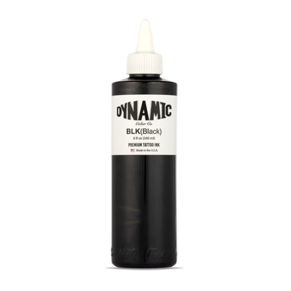 Dynamic Color Co Black Tattoo Ink 8 oz front view