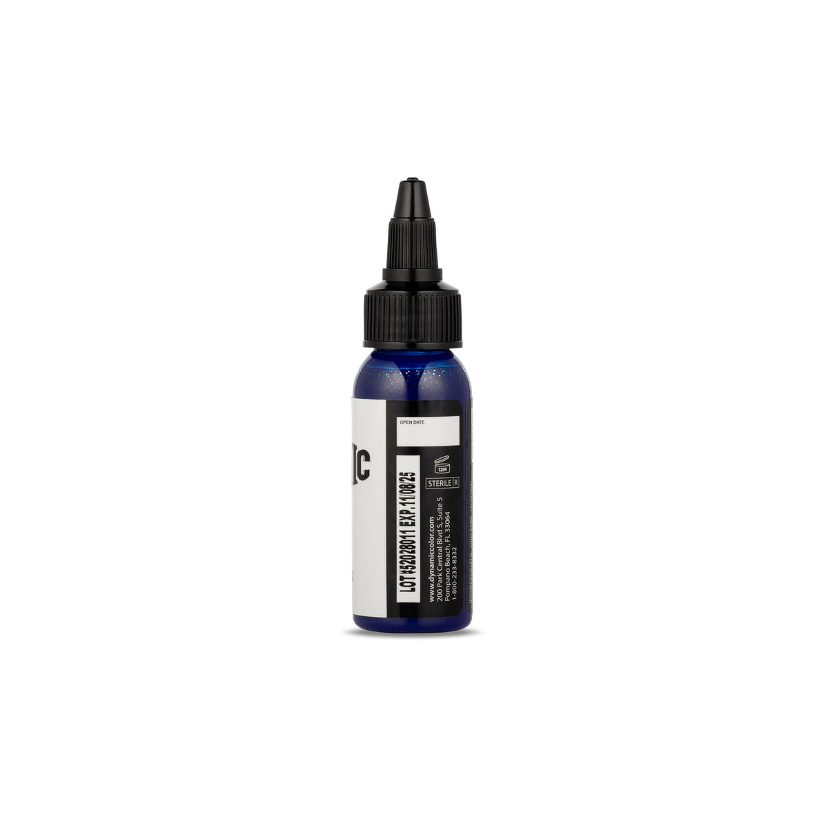 Dynamic Color Co Blue Tattoo Ink 1 oz back view