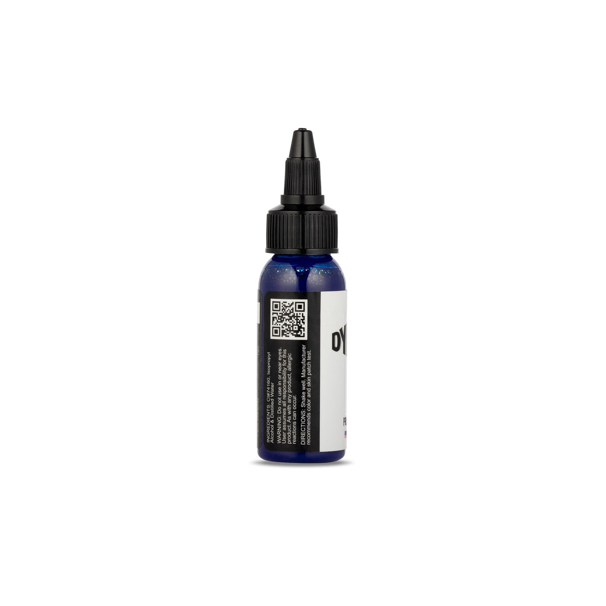 Dynamic Color Co Blue Tattoo Ink 1 oz side view