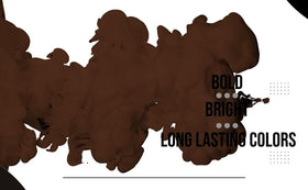 Dynamic Color Co Brown Tattoo Ink 1 oz on tattoo workstation
