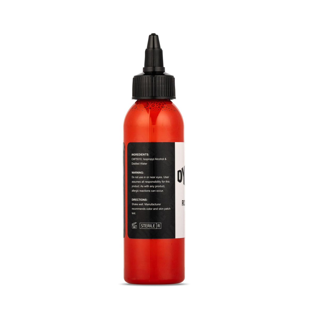 Dynamic Color Co Chinese Red Tattoo Ink 4 oz side view