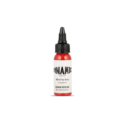 Dynamic Color Co Fire Red Tattoo Ink 1 oz front view
