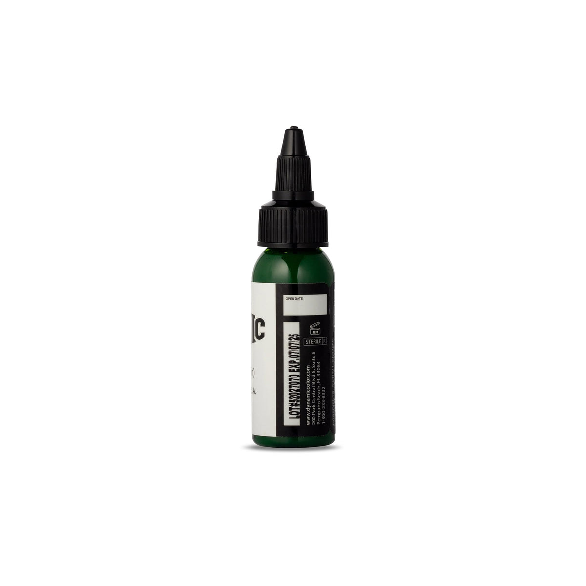 Dynamic Color Co Leaf Green Tattoo Ink 1 oz bottle with label