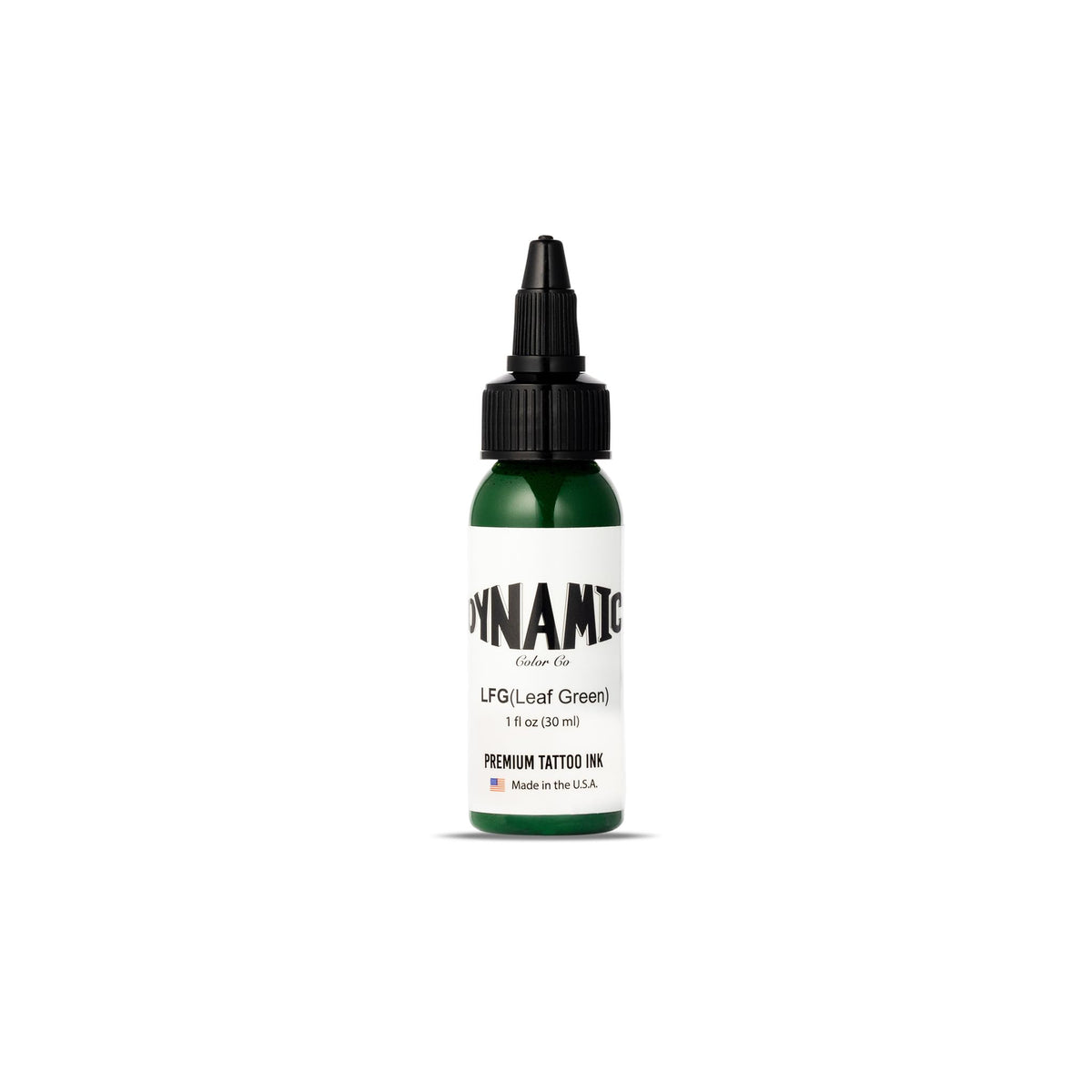 Dynamic Color Co Leaf Green Tattoo Ink 1 oz front view