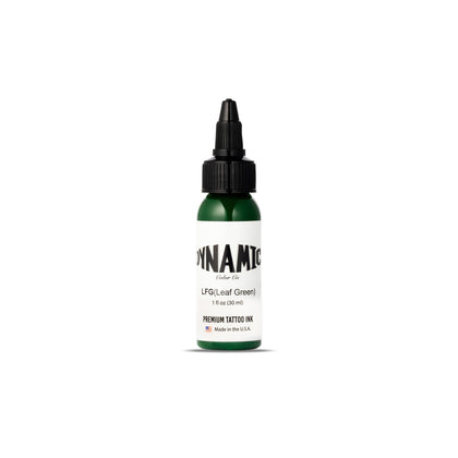 Dynamic Color Co Leaf Green Tattoo Ink 1 oz front view