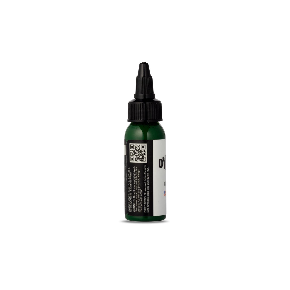 Dynamic Color Co Leaf Green Tattoo Ink 1 oz side view