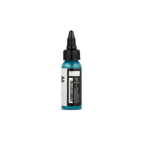 Dynamic Color Co Teal Tattoo Ink 1 oz back view with lot number