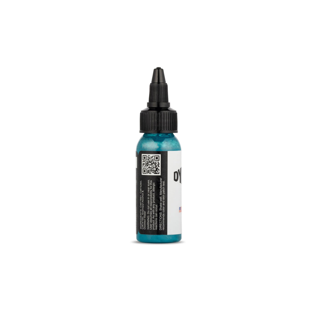 Dynamic Color Co Teal Tattoo Ink 1 oz side view