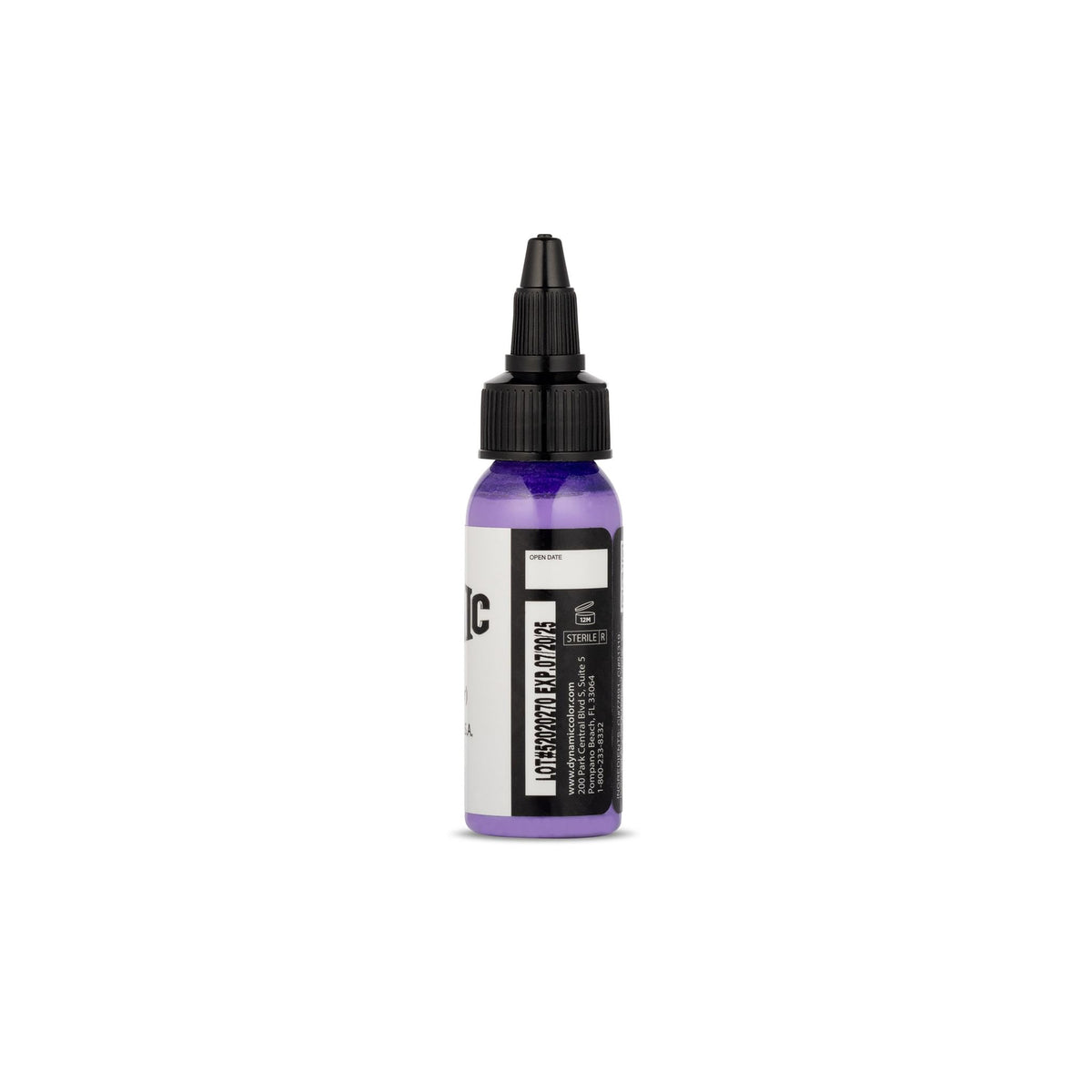 Dynamic Color Lavender Tattoo Ink 1 oz back view