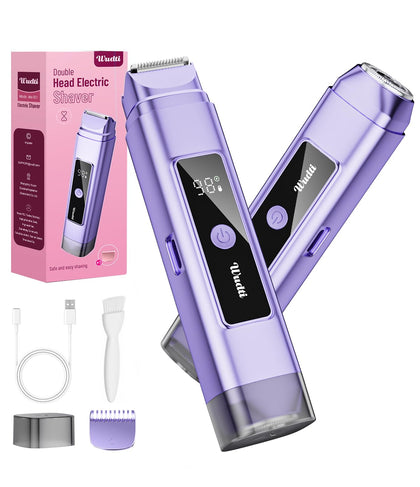 Dynooper Electric Bikini Trimmer cobalt blue front view