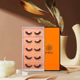 DYSILK Cat Eye Lashes 5 Pairs detailed lash texture