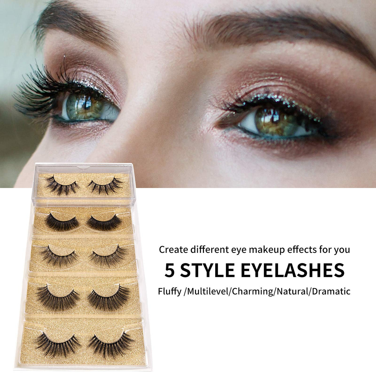 DYSILK False Eyelashes application demonstration