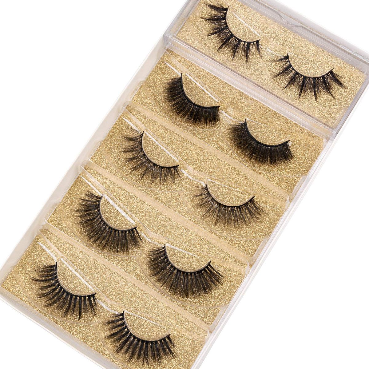 DYSILK False Eyelashes close-up of lashes in travel case