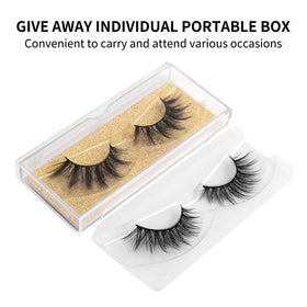 DYSILK False Eyelashes on model's eyes
