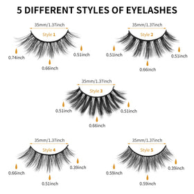 DYSILK Faux Mink Lashes in travel case with one pair visible