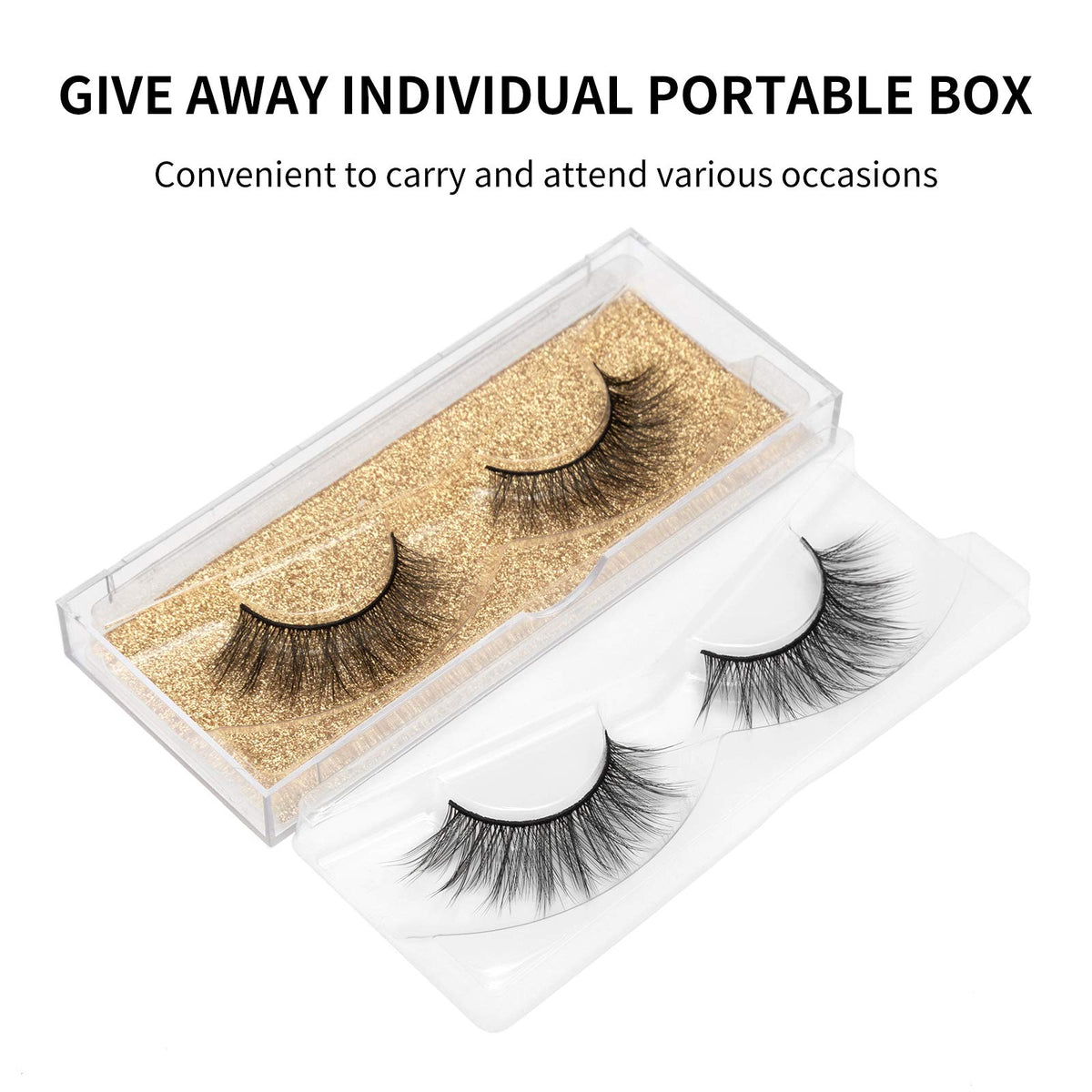 DYSILK Faux Mink Lashes side view highlighting flexible band