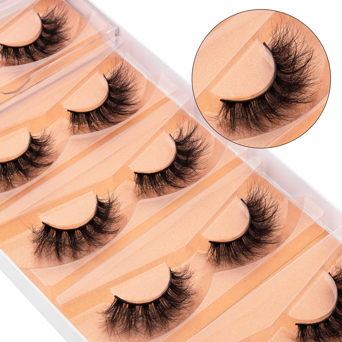 DYSILK Fluffy Mink Lashes variety pack showcasing different styles