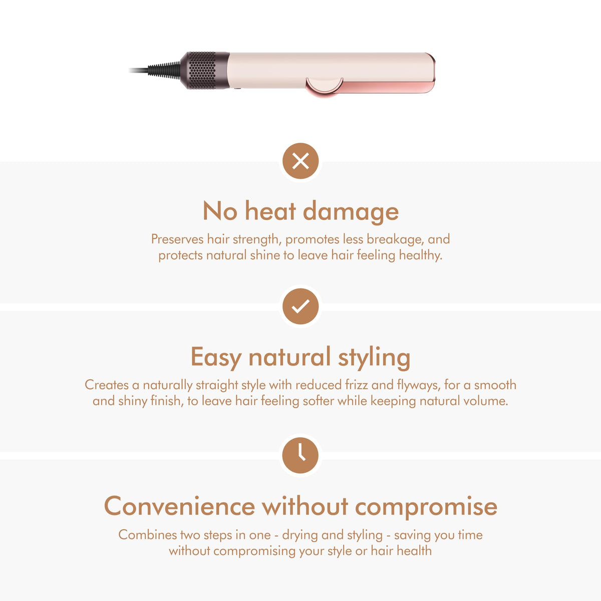 Dyson Airstrait™ Straightener packaging details