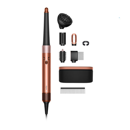 Dyson Airwrap i.d.™ Multi-Styler front view with attachments