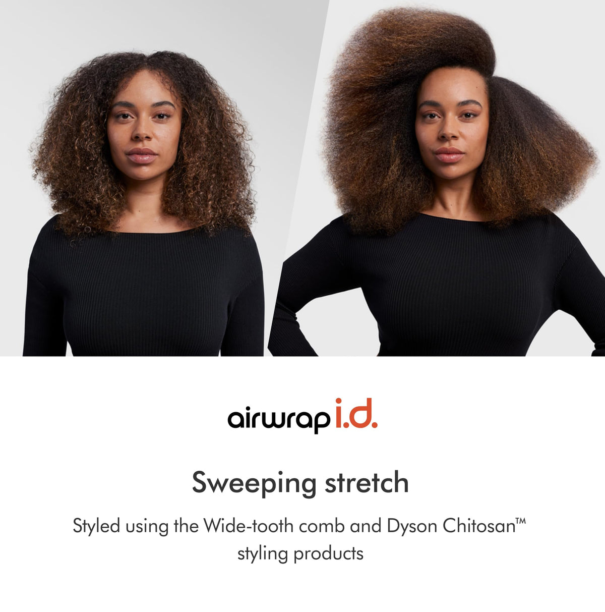 Dyson Airwrap i.d. Multi-Styler in use on curly hair