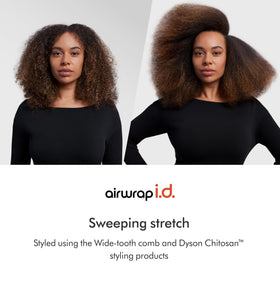 Dyson Airwrap i.d. Multi-Styler in use on curly hair