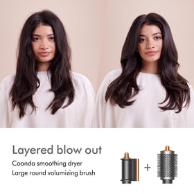 Dyson Airwrap Multi-Styler in use on curly hair