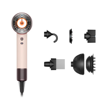 Dyson Supersonic Nural Hair Dryer in Ceramic Pink and Rose Gold front view