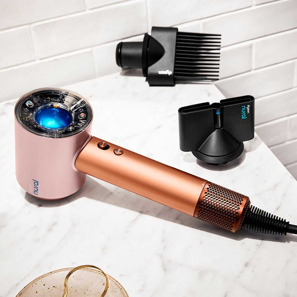 Dyson Supersonic Nural™ Hair Dryer in use
