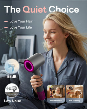DZDVO Hair Dryer side view showing controls