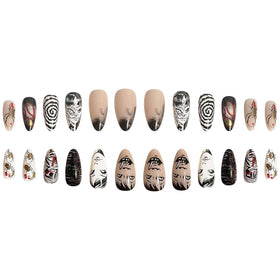 DZPGUONIZ 24pcs almond press on nails in packaging