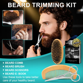 E-book guide for beard grooming included with XIKEZAN kit