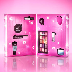 e.l.f. 24-Day Advent Calendar side view displaying product doors