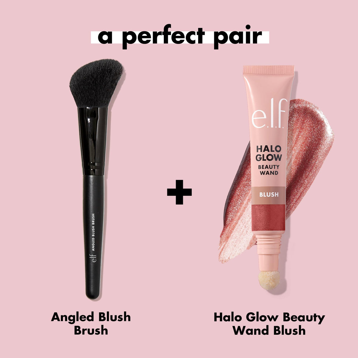 e.l.f. Angled Blush Brush close-up of synthetic bristles