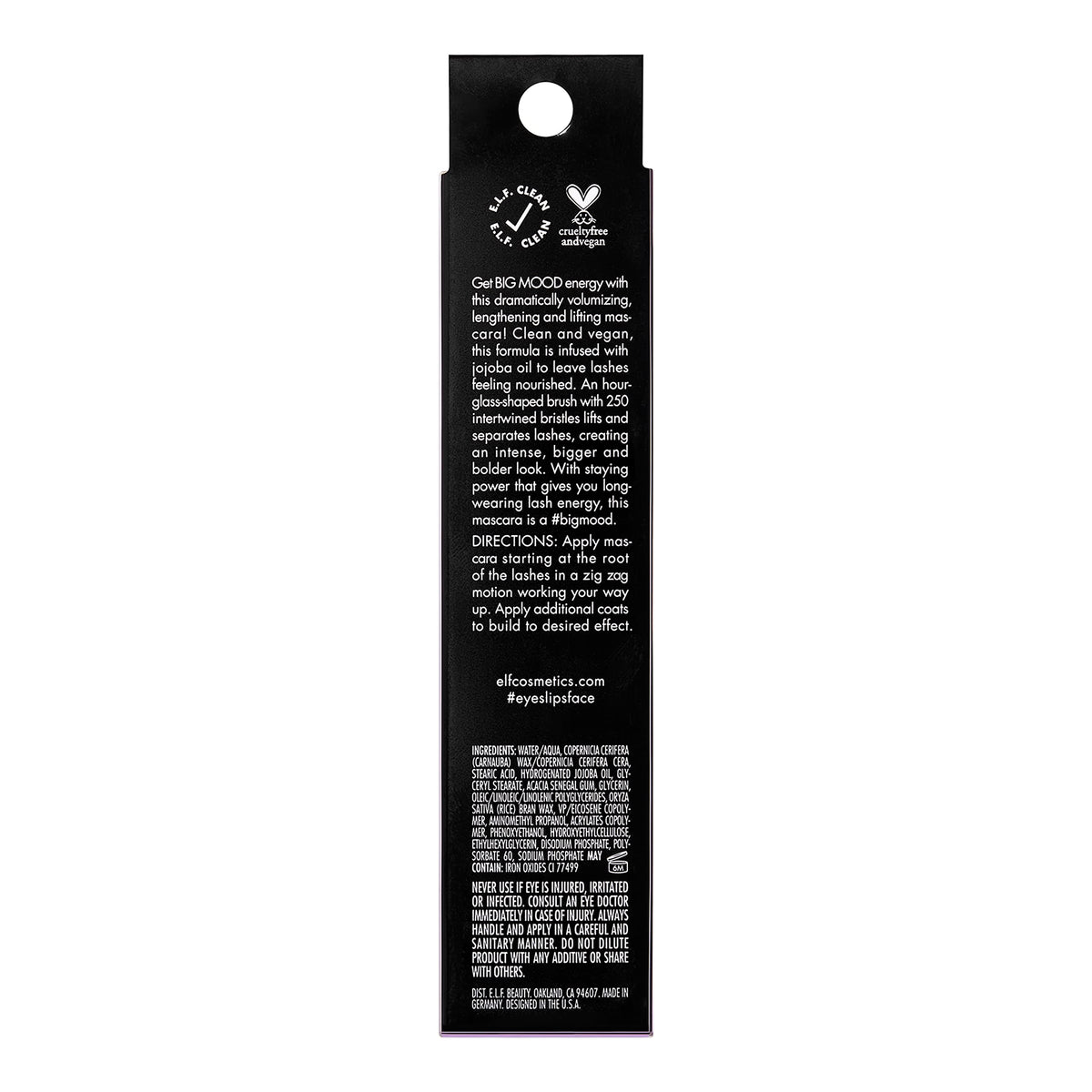 e.l.f. Big Mood Mascara Deep Brown with other makeup products