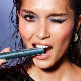 e.l.f. Big Mood Waterproof Mascara applied on lashes