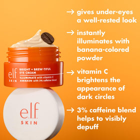 e.l.f. Bright + Brew-tiful Eye Cream texture close-up