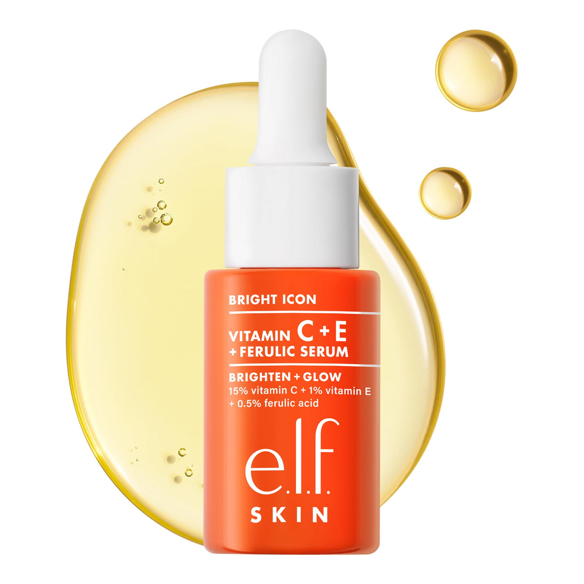 e.l.f. Bright Icon Vitamin C + E Serum Mini front view