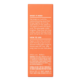 e.l.f. Bright Icon Vitamin C + E Serum Mini packaging details