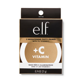 e.l.f. C-Brightening Putty Primer on a makeup table