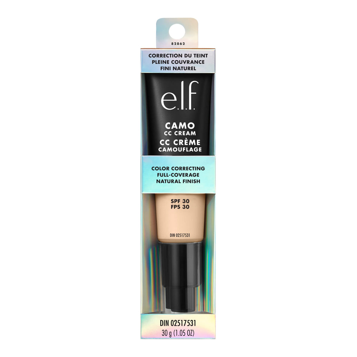 e.l.f. Camo CC Cream Fair 100 W packaging details