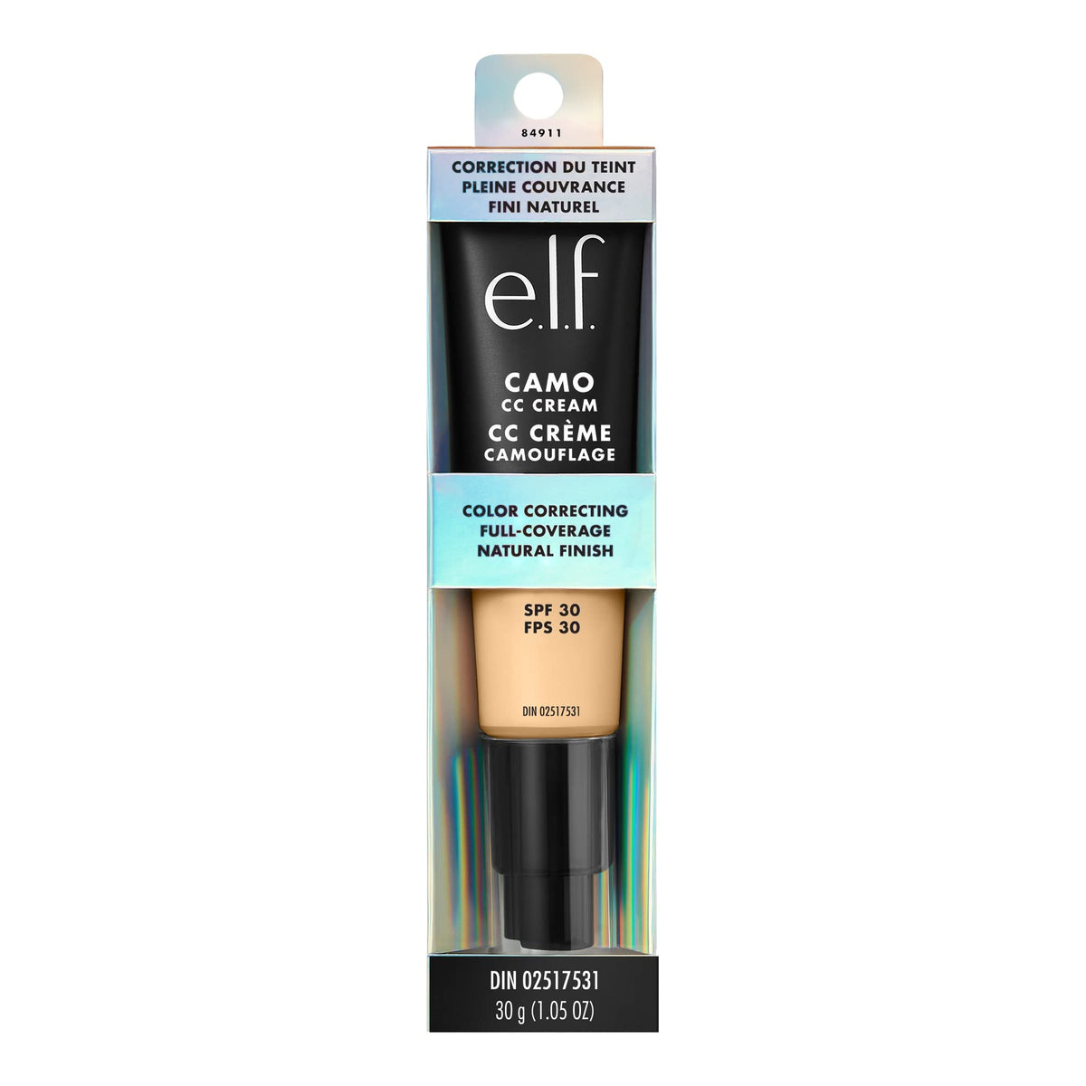 e.l.f. Camo CC Cream SPF 30 in natural light