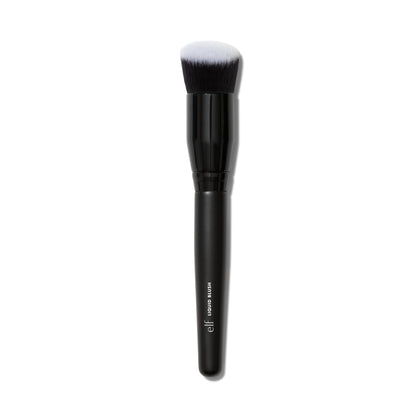 e.l.f. Camo Liquid Blush Brush front view with angled bristles